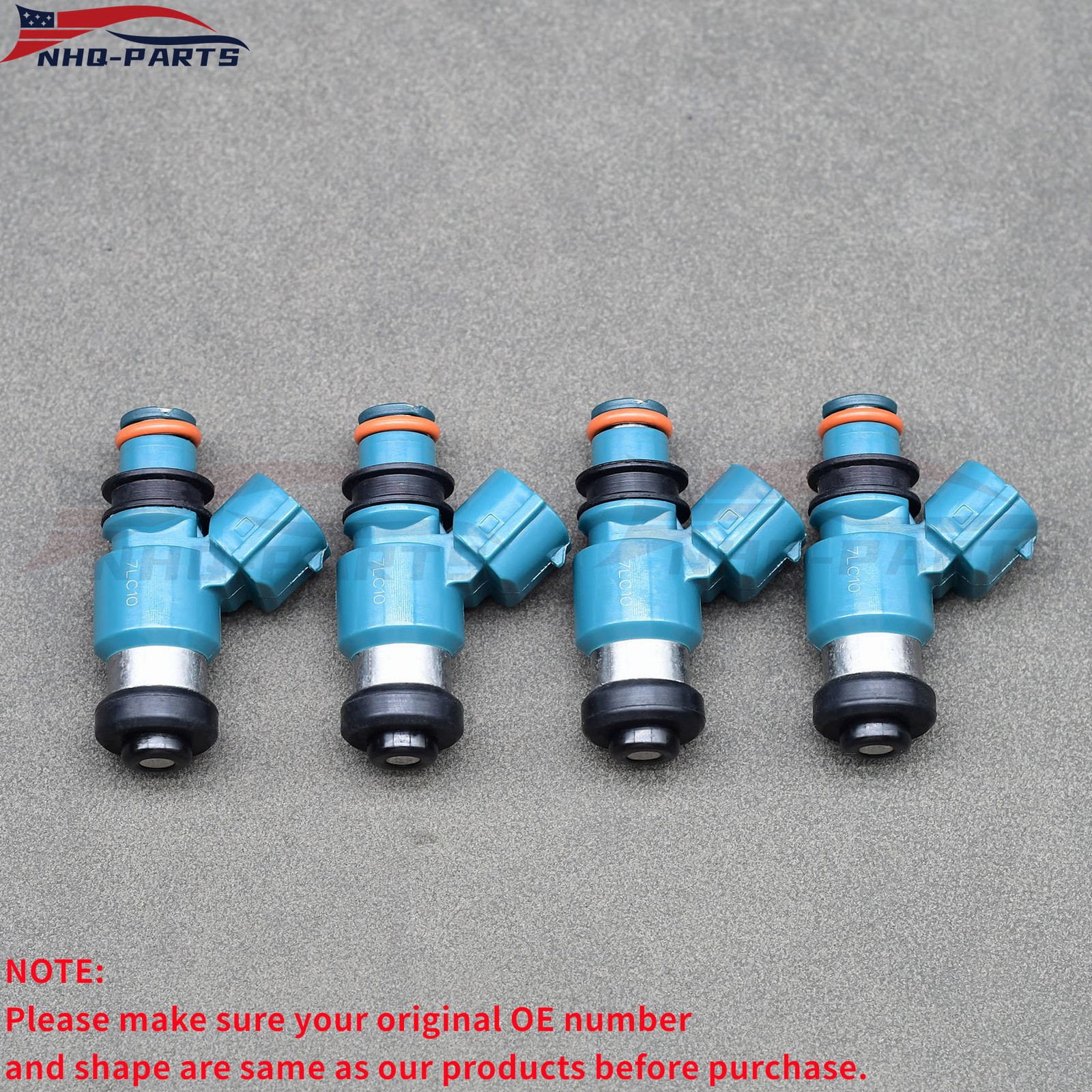 Set of 4 Fuel Injectors Fits For Yamaha YZF-R6 2008-2020 13S-13761-00-00 USA