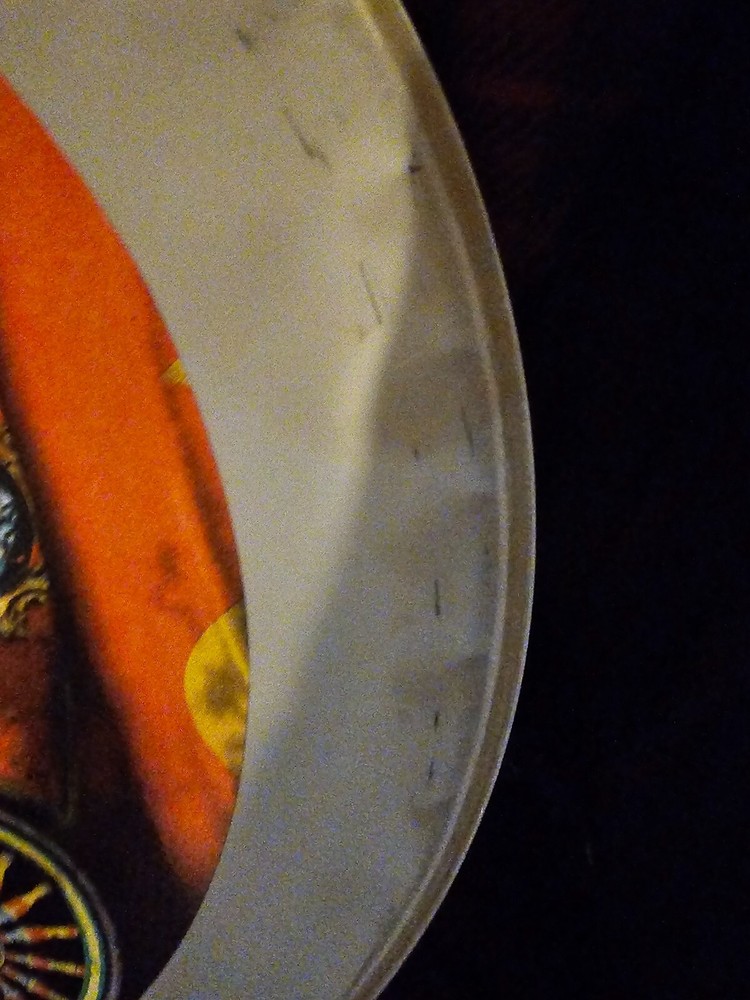 KISS PSYCHO CIRCUS 22" DRUM HEAD + GOLD FOIL ALBUM PRINT! Gene Paul Peter Ace