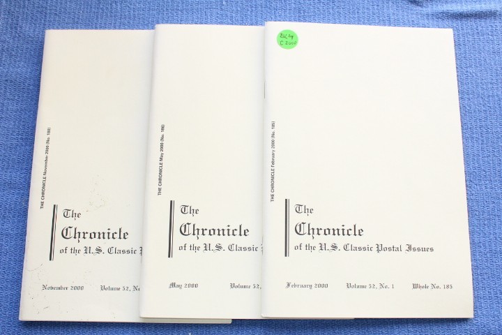 The Chronicle of US Classic Postal Issues Partial year 2000 BlueLakeStamps Great