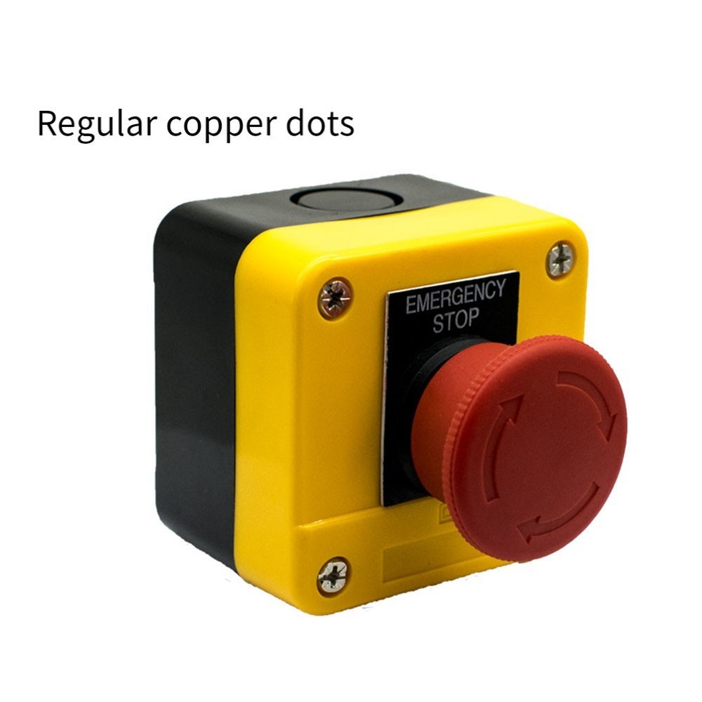 Waterproof 10A Latching E Stop Push Button Switch with 22mm Mount Hole