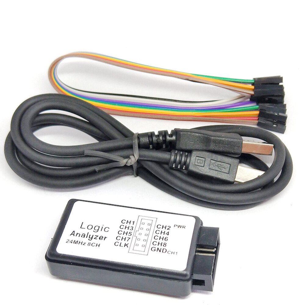 USB Logic Analyzer 24M 8CH Microcontroller ARM FPGA Debug Tool 24MHz, S8C4