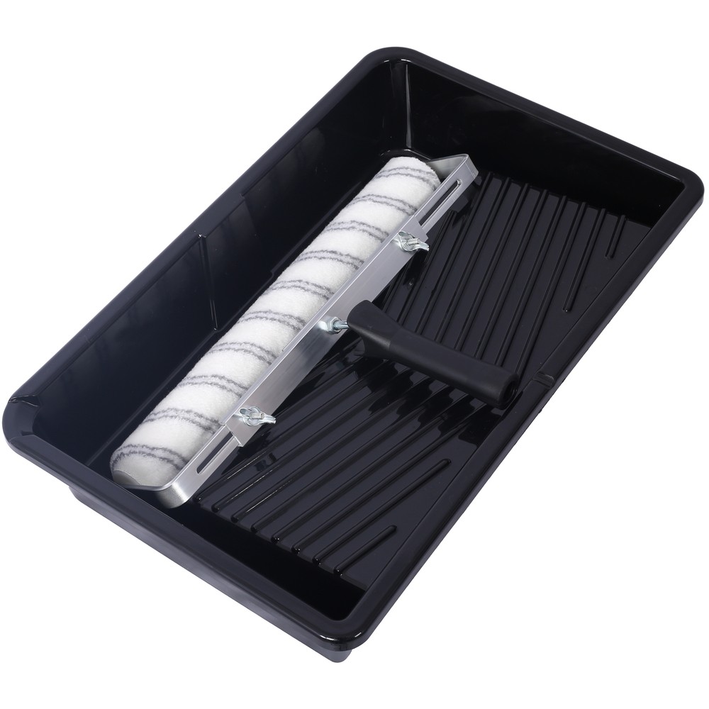 5Pc 18 Inch Paint Roller Kit -18 Paint Roller Tray Set, Microfiber Paint Roll