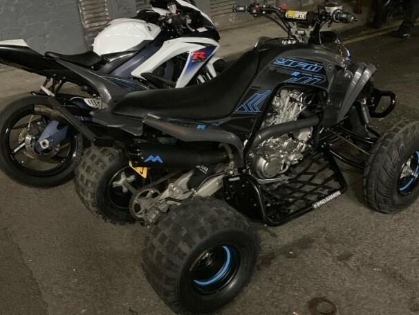 Yamaha RAPTOR YFM700R Exhaust Monster Pipe Monsterpipe single exhaust system