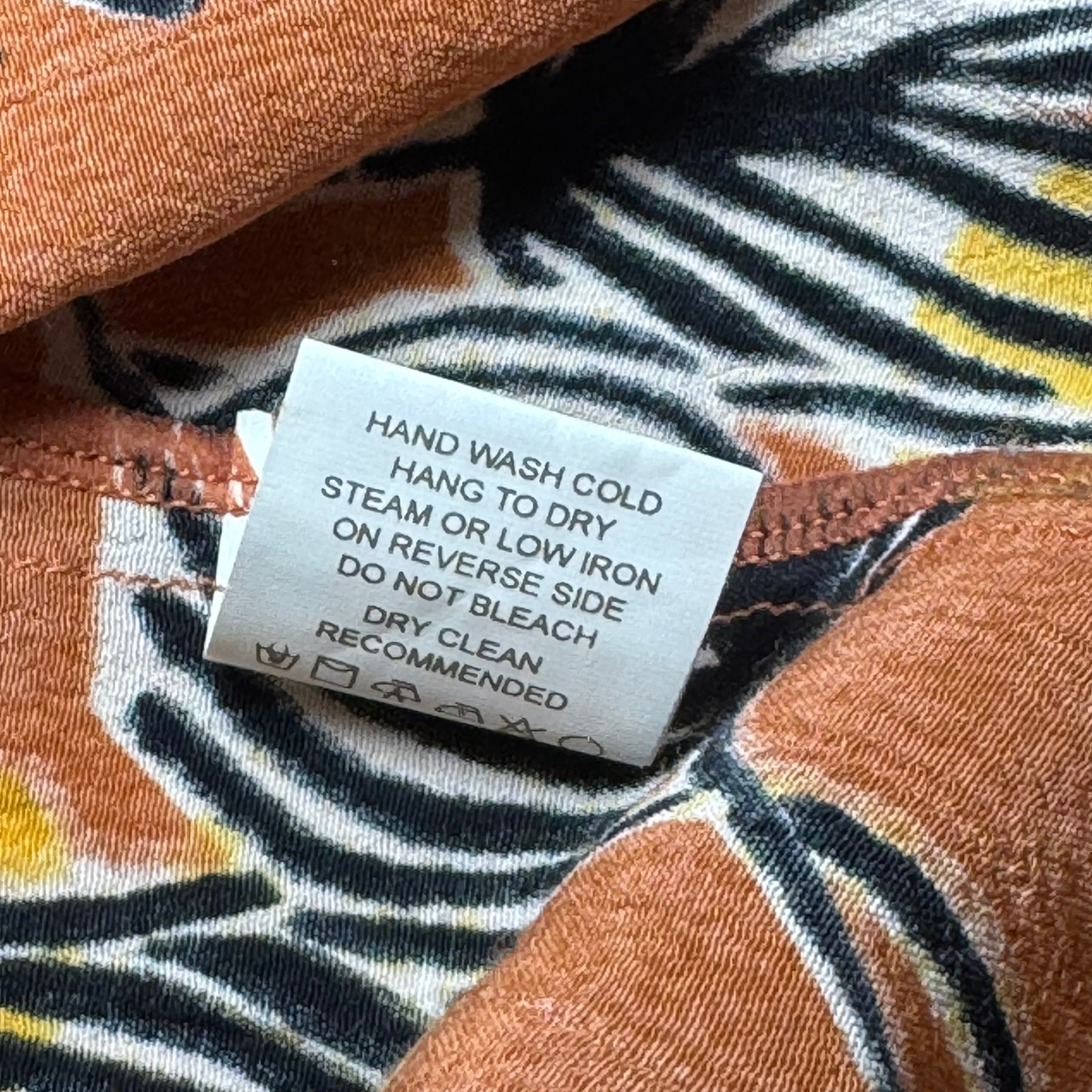 BEL KAZAN Anthropologie Exclusive Print "LOIS" Orange Kaftan Duster Kimono