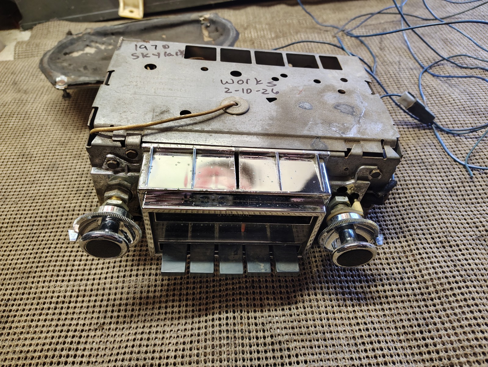 1970 Buick Skylark GS 455 GSX Stage 1 Sport Wagon Factory AM Radio 04APB1 WORKS!