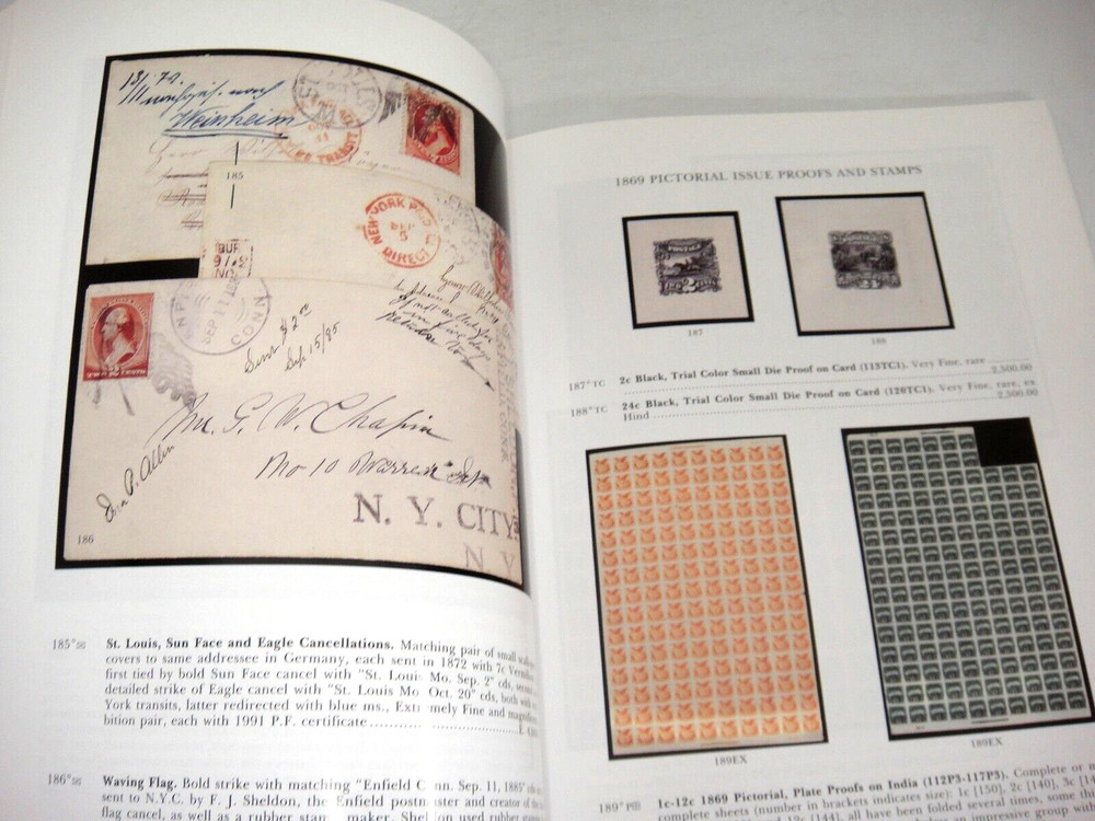 Siegel Stamp Auction Catalog 1995 Rarities Kapiloff Despatch Post Mary Tame Coll