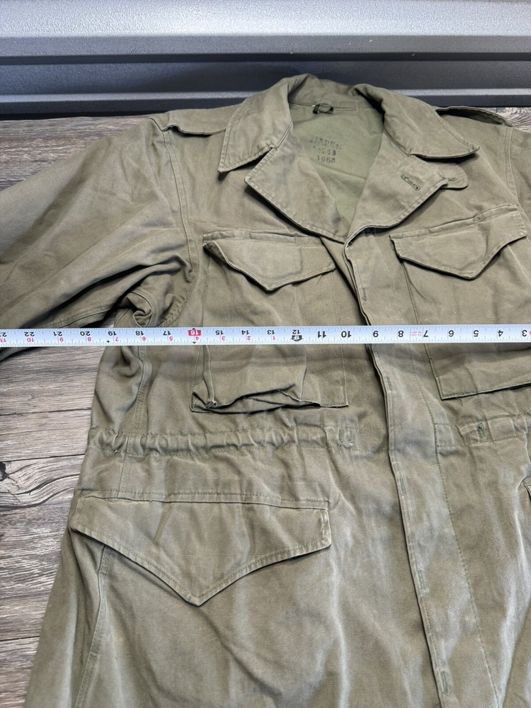 ORIGINAL US ARMY M1943 M43 COMBAT FIELD JACKET Dated