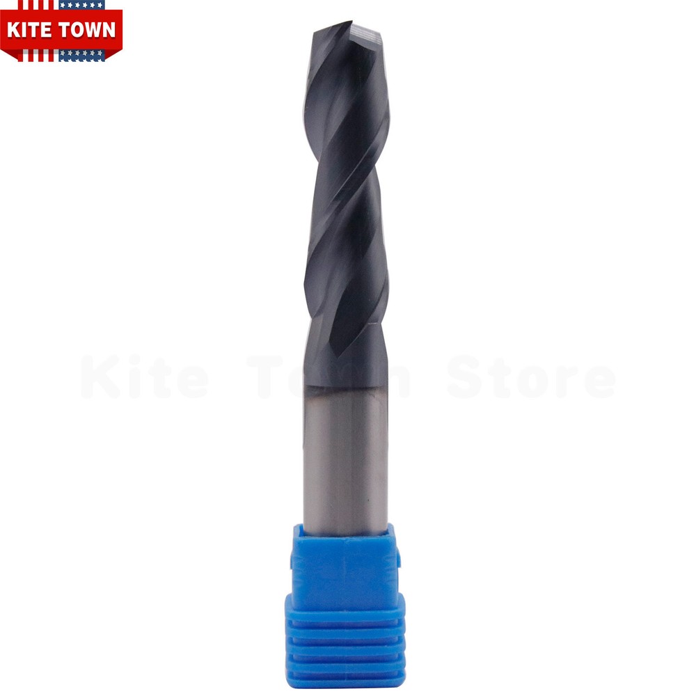 2 Flute 1/2" x 2" x 4" Long Solid Carbide End Mill - AlTiN Coated