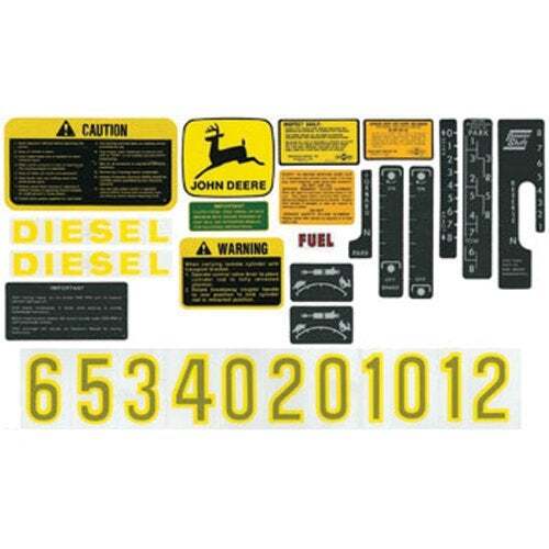 Decal Set Syncro-Range and Powershift Models fits John Deere 4020 3020 AR52393