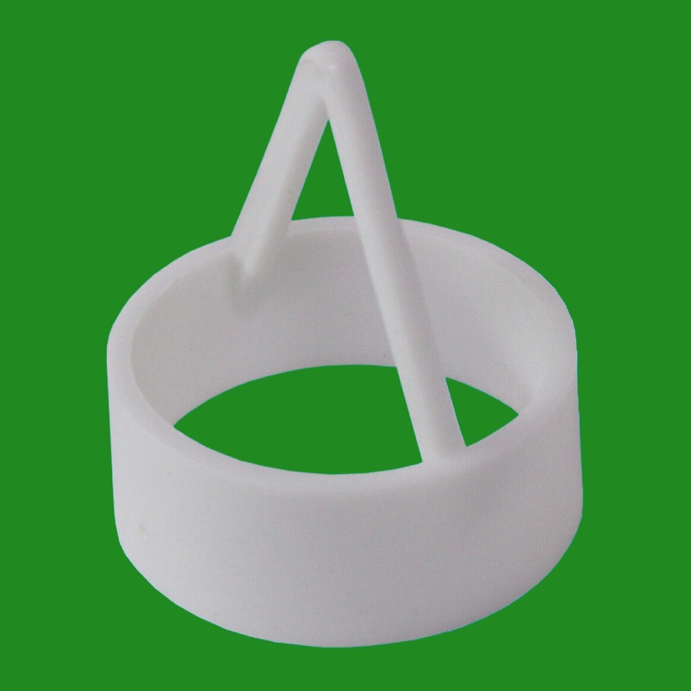 10x White Plastic Round Circular Based Triangle Hook, Hanger, Holder, DIY Craft
