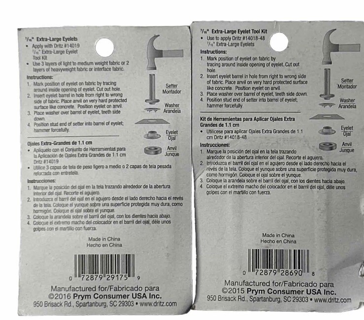 Eyelets & Tool 7/16" Extra-Large