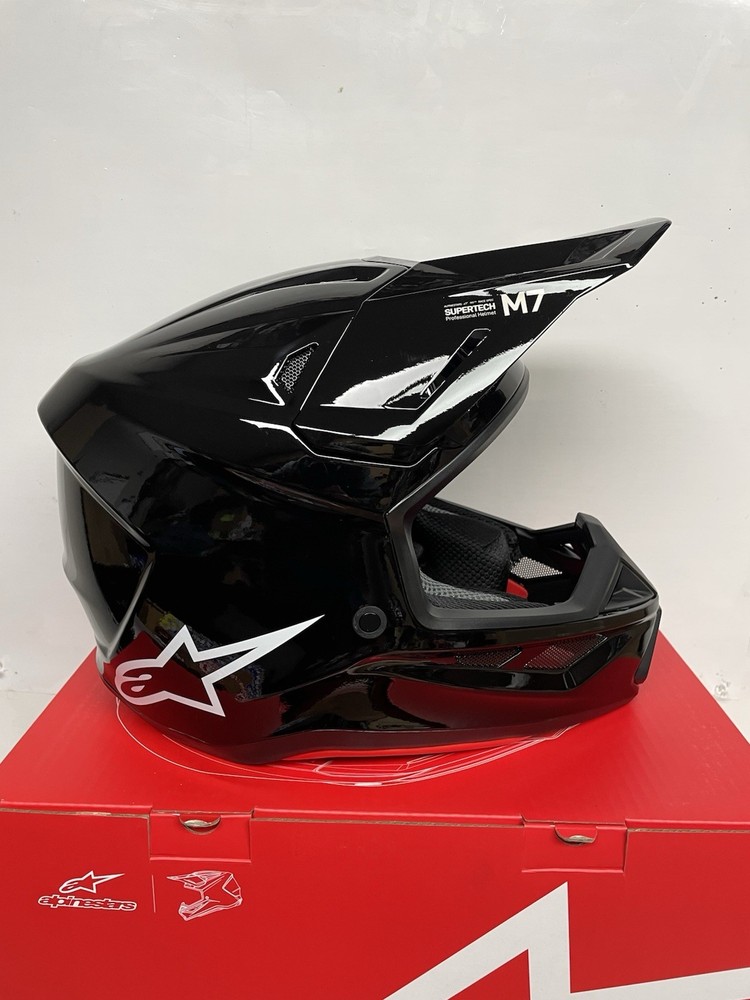 Alpinestars SM7 Solid Helmet - Medium - Gloss Black 0110-9263