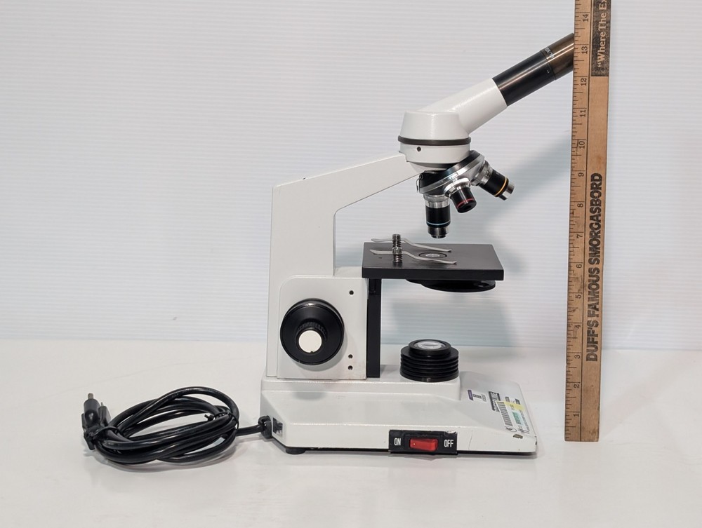 Bristolscope Bristoline monocular microscope WF10X 4x 10x 40x objectives shown