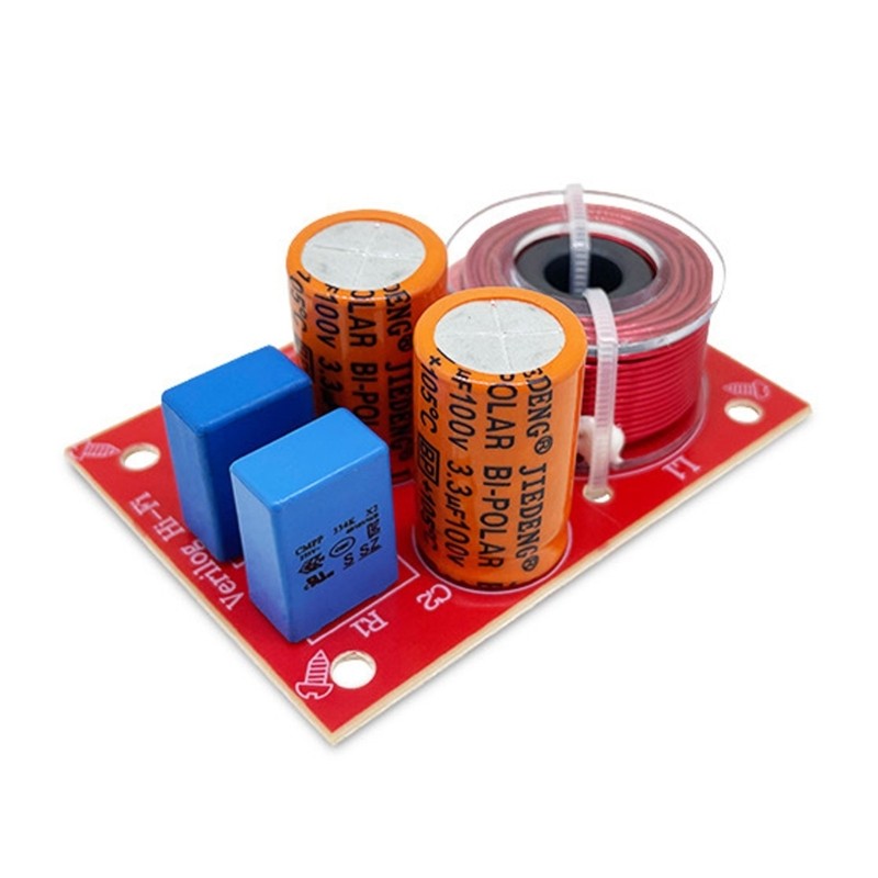 2 Way Frequency Divider Stereo Woofer Loudspeaker Speaker Crossover Filter