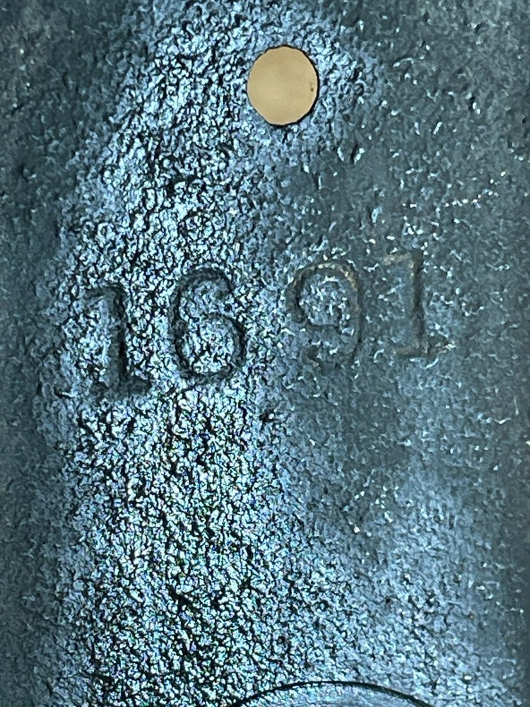 Cast Iron Rectangular Doorbell Chime Push Button Cover Only Marked on Back 6"x2"
