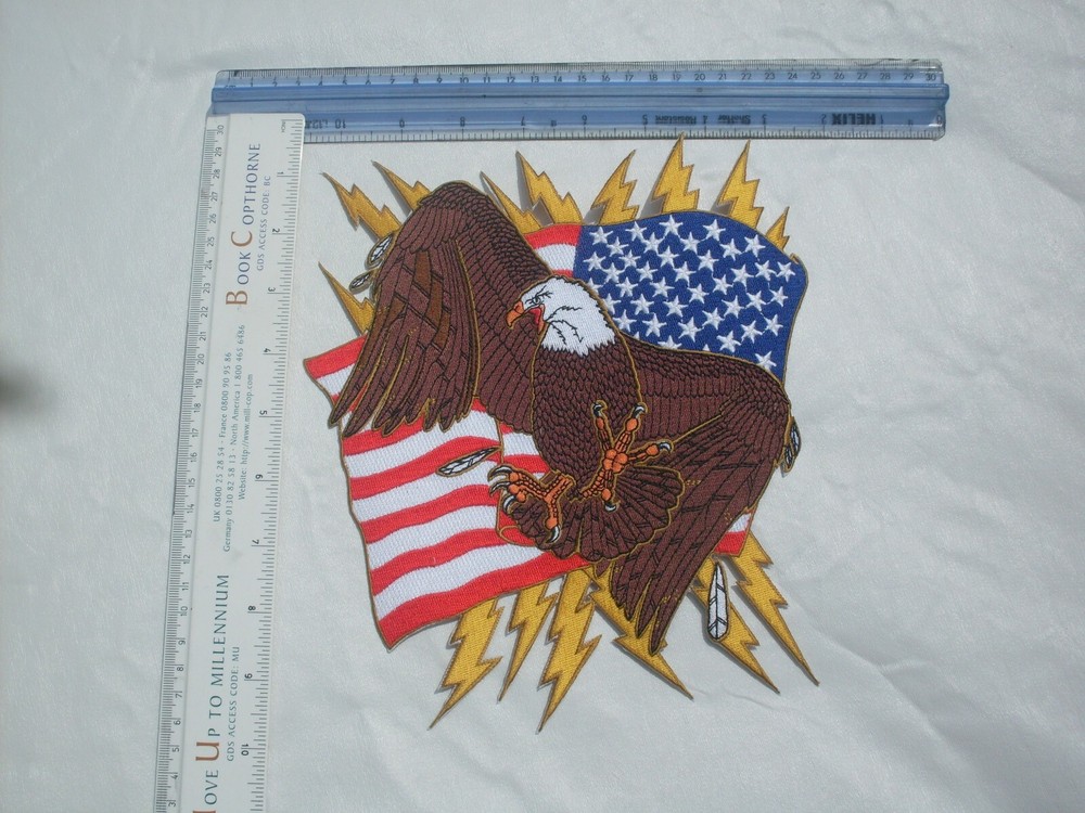Eagle USA Flag large Patch embroidered Patch