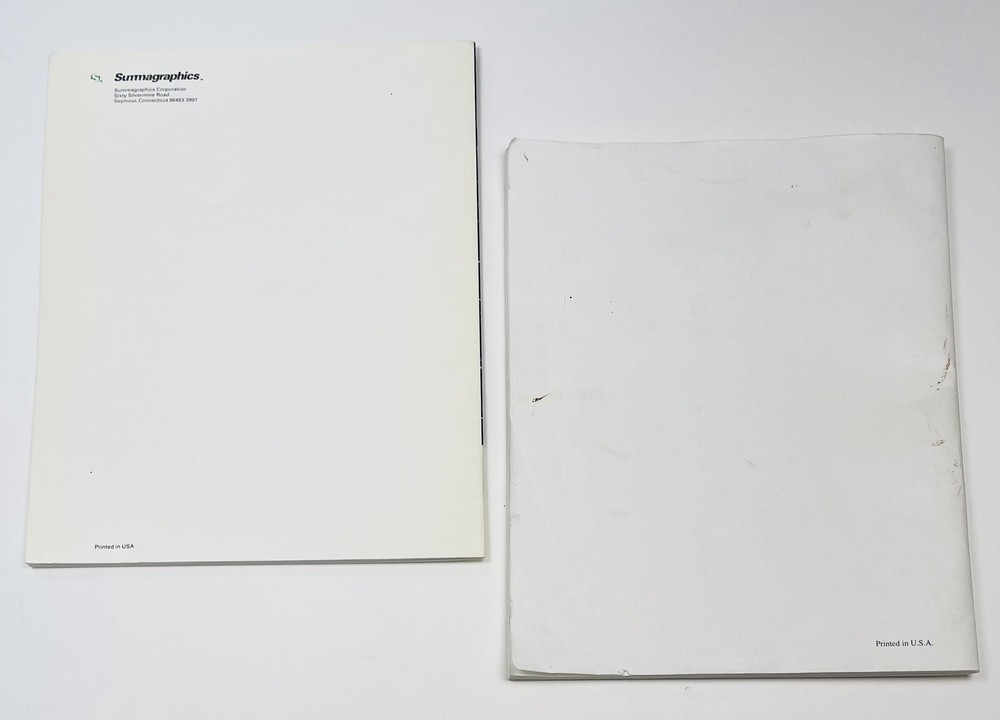 SummaGraphics SummaSketch II 2 Series Drivers/Utilities & USER'S GUIDE Only