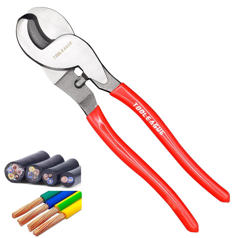 Heavy Duty 10" Cable Cutter - High Leverage Tool for Aluminum, Copper & Wire