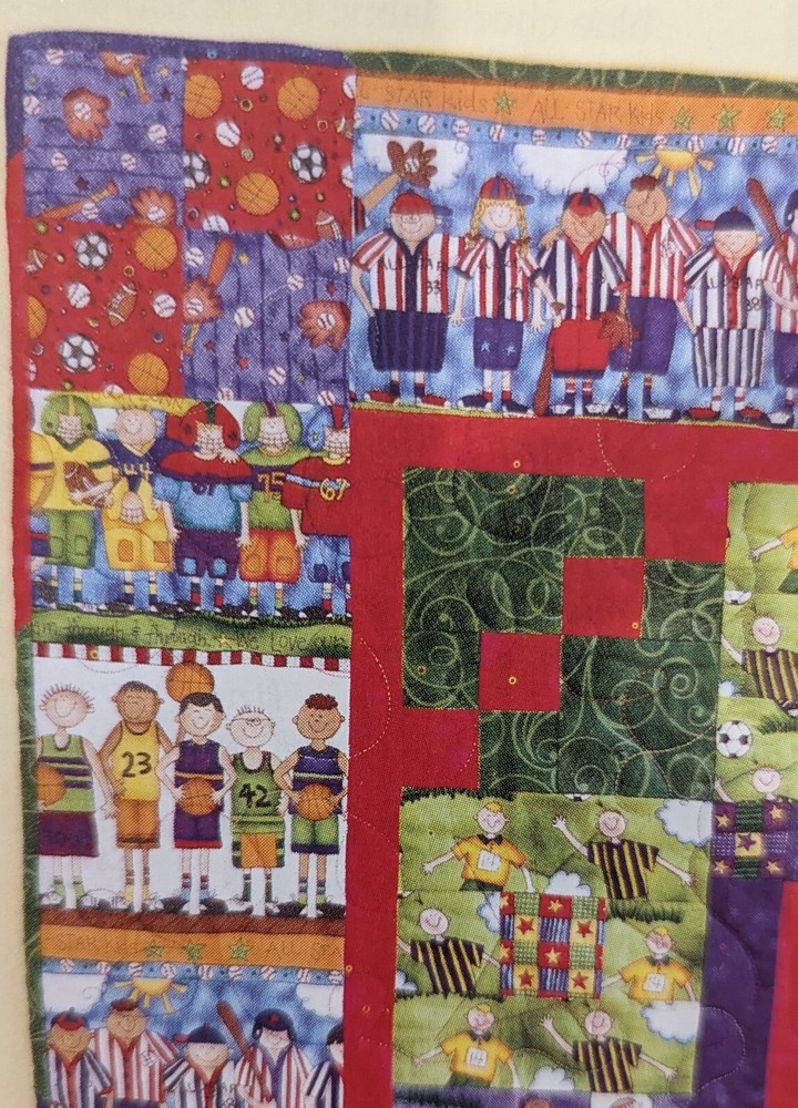 Team Spirit Star Wall hanging Beginner Quilt pattern DOWNLOAD + bonus pattern