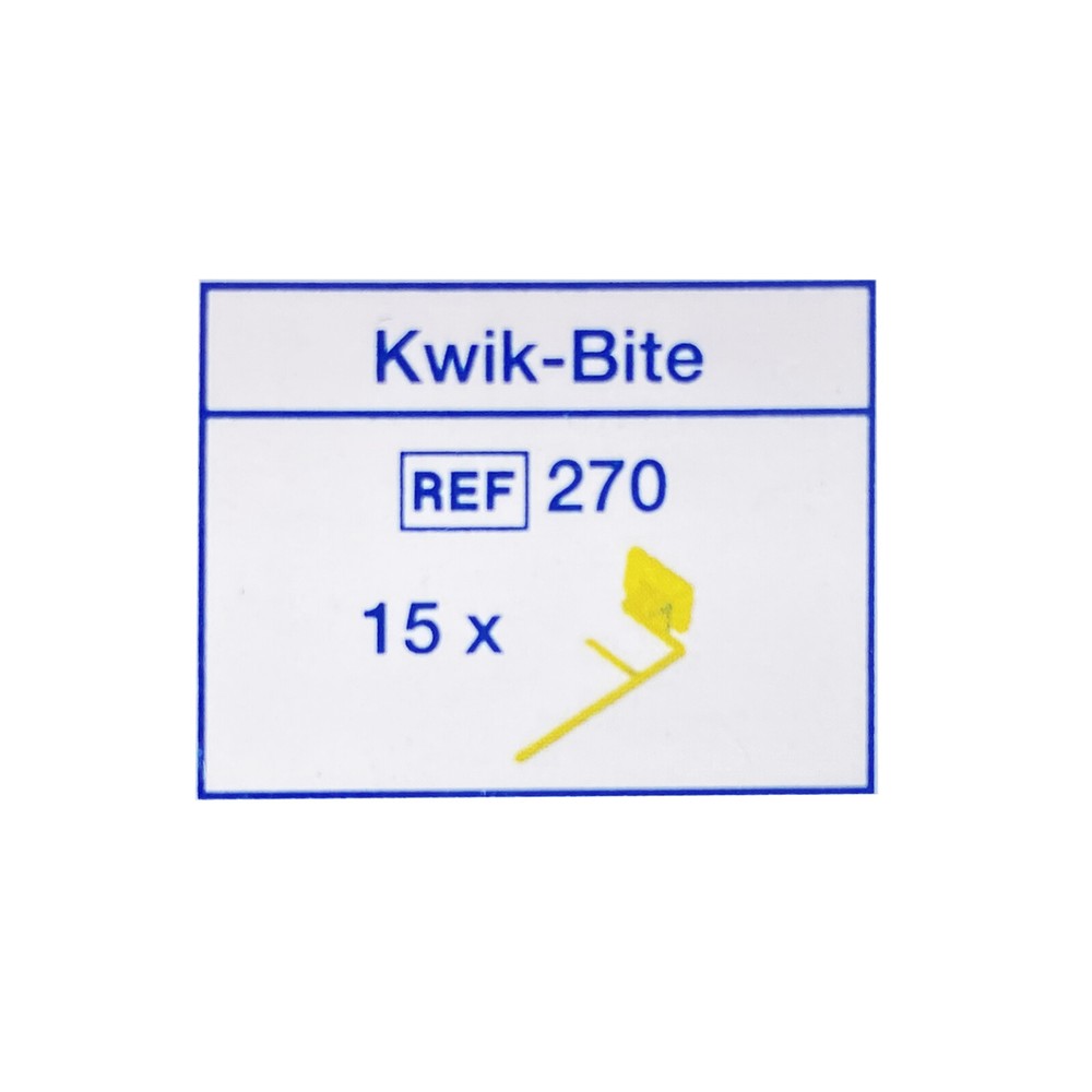 15 Pcs Dental X-Ray Holders For Horizontal Bite Wings Kwik-Bite Ref: 270 By