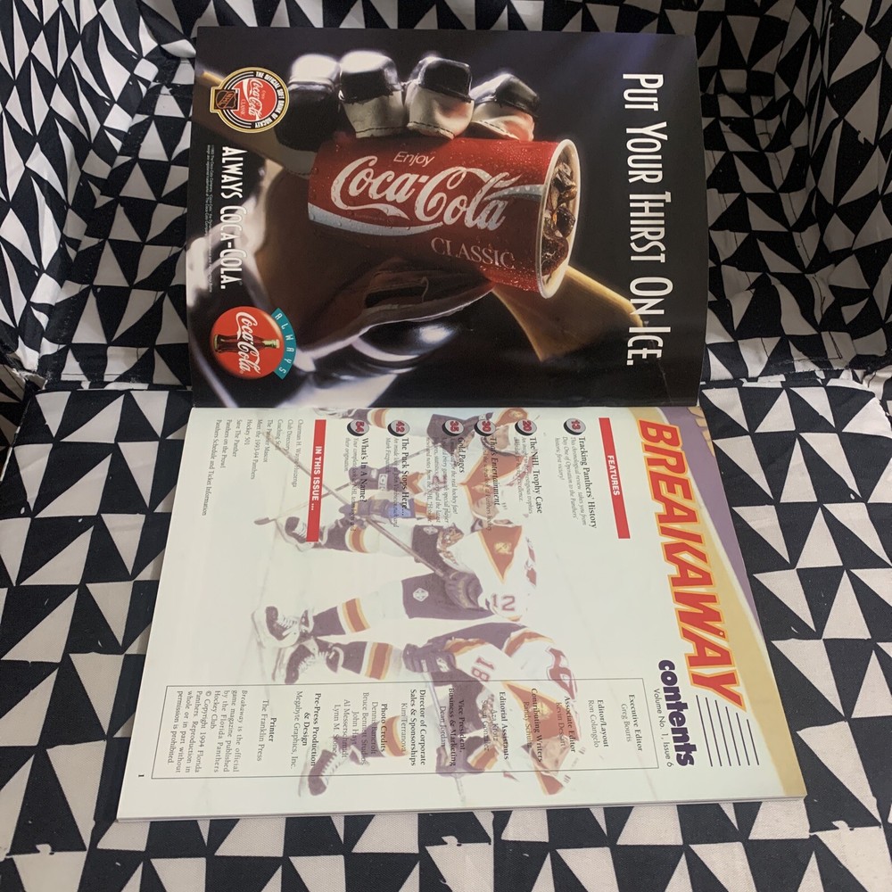 March 21, 1994 New Jersey Devils vs. Florida Panthers Game Program Vol. 1 No. 35