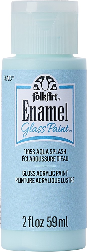 FolkArt Enamel Paint 2oz-Aqua Splash