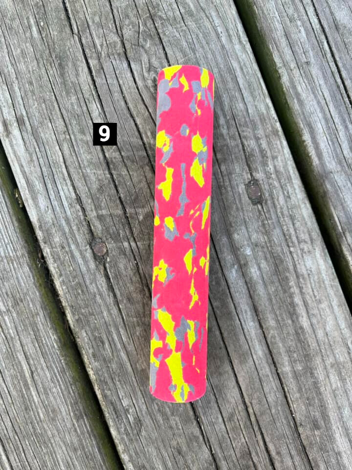 6" Rod Building Wrapping Camo colored foam Handles