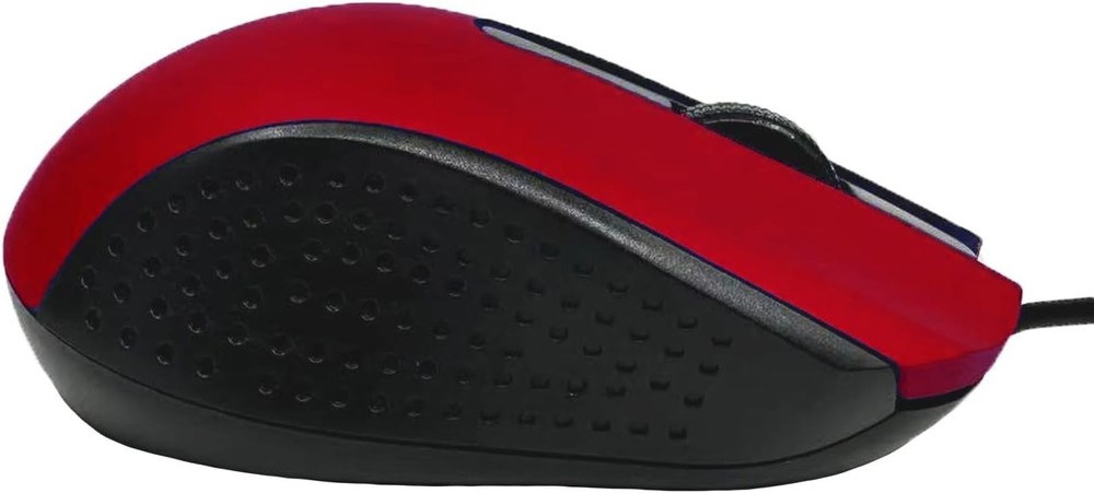 Comfortable USB Wired Mouse with Optical Tracking - Ideal for Laptops & PCs