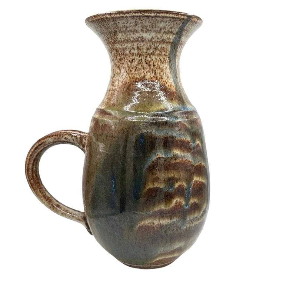 Lunt Signed Stoneware Pottery Pitcher