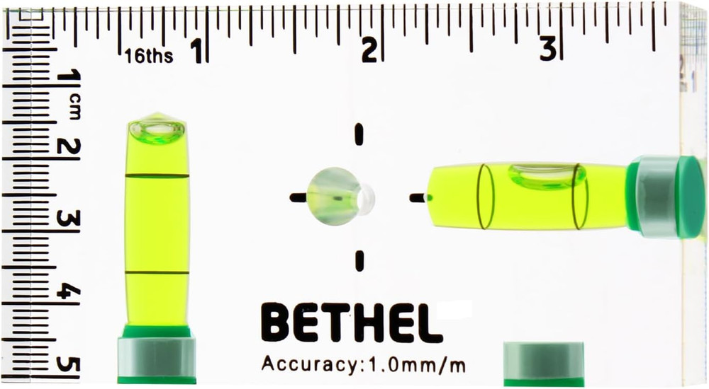 90°/180° Compact Level with Shatterproof Cross-check Magnetic Bubble, Mini Po...