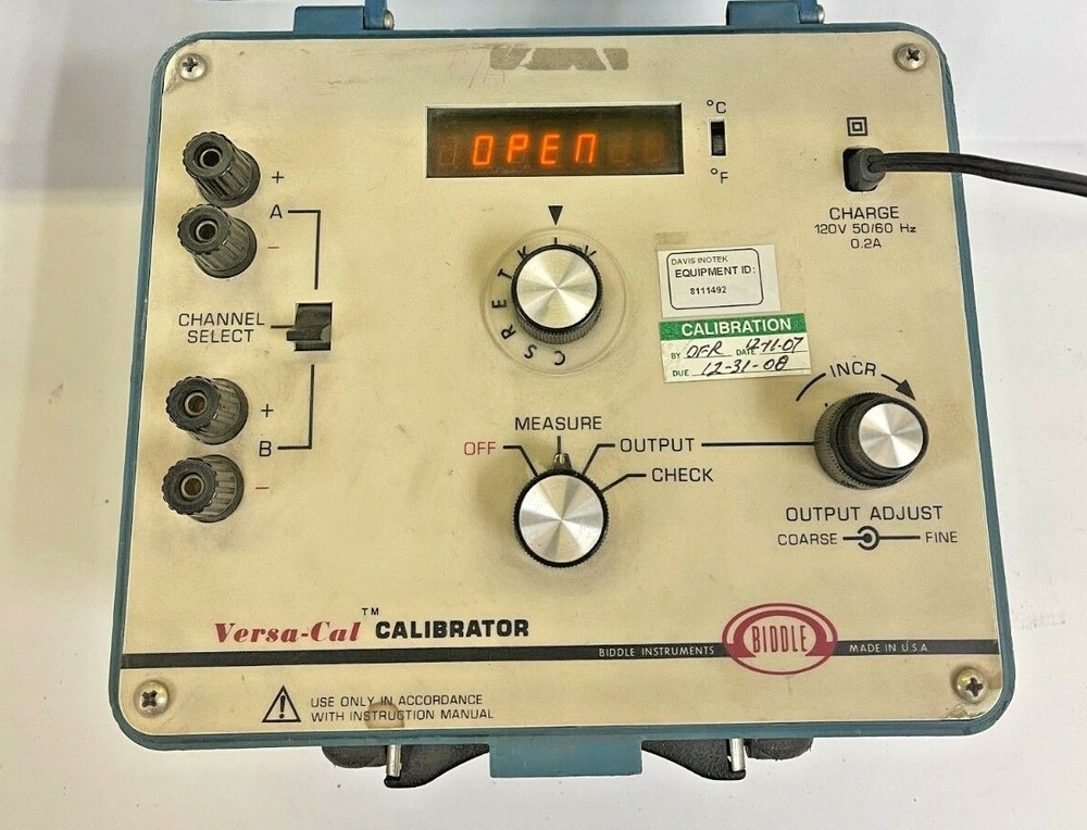 BIDDLE INSTRUMENTS VERSA-CAL CALIBRATOR 720360-2