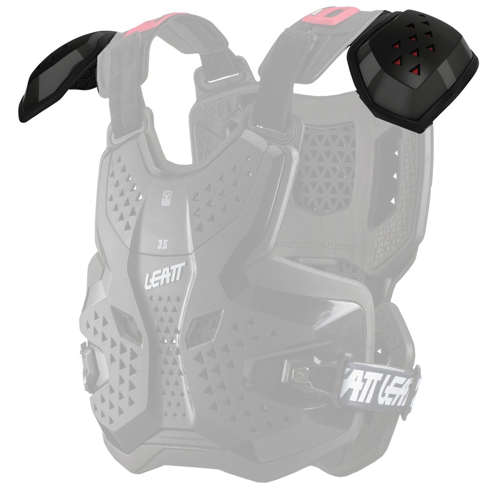 Leatt 3.5 Pro Chest Protector Shoulder Guards Black