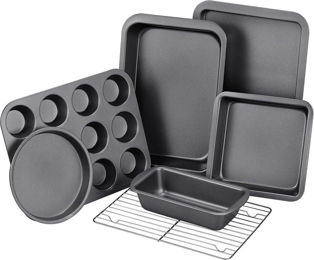 Baking Pan Set, Nonstick Bakeware Set 7 Piece, Baking Set