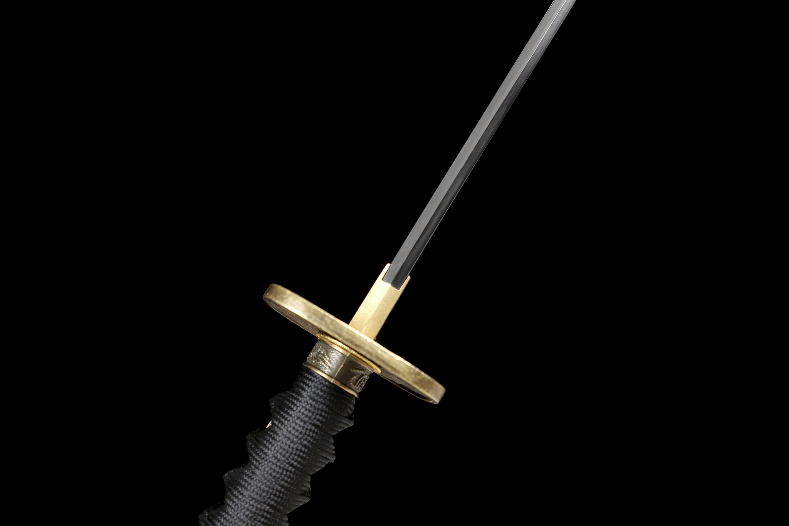 Ninja T10 Steel Clay Tempered Japanese Samurai Straight Sword Katana Full Tang