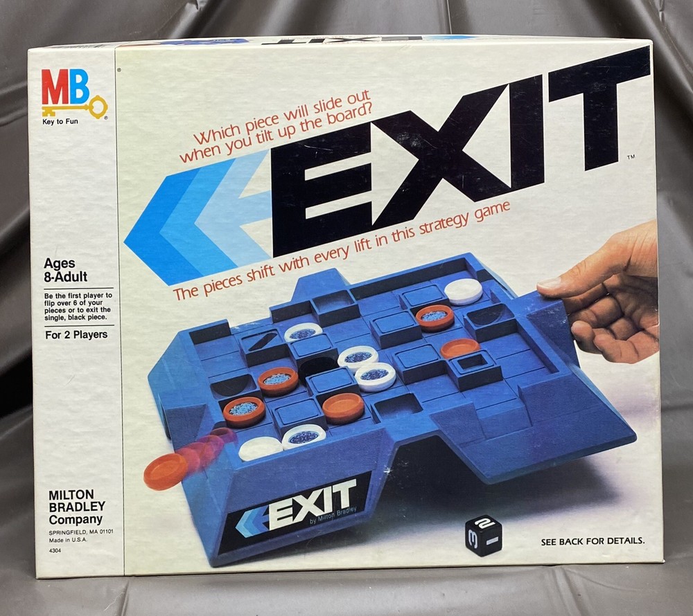 Exit Board Game Milton Bradley 1983