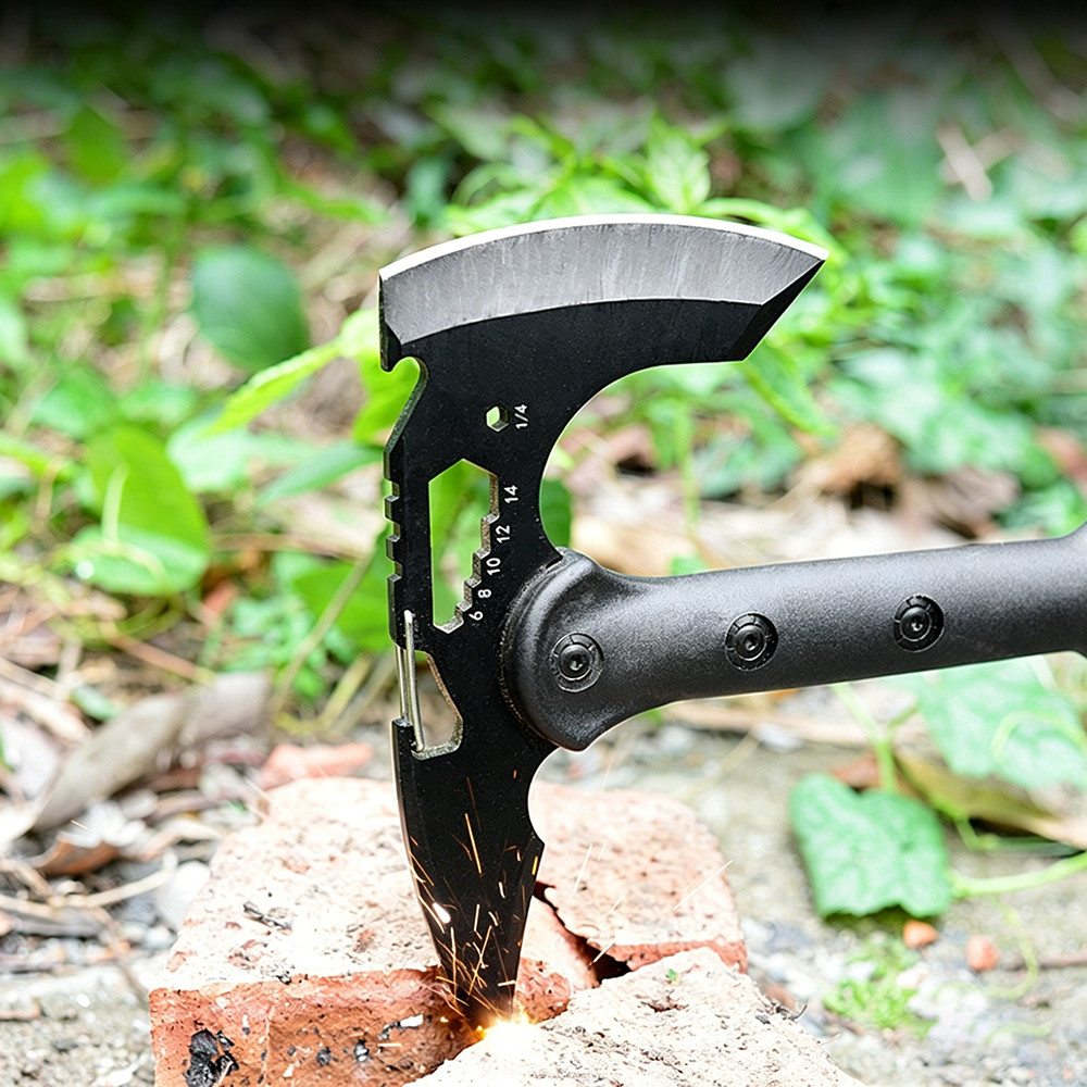 Tactical Survival Hawk Tomahawk Throwing Axe Emergency Hatchet Tool with Sheath