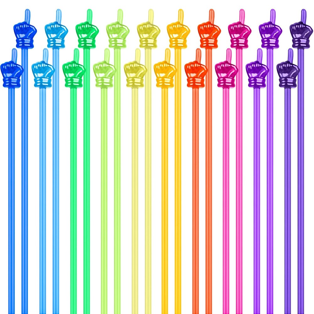 KAOPET Classroom Pointers for Kids, 20 Pcs Finger Pointer 12 Inch, Clear