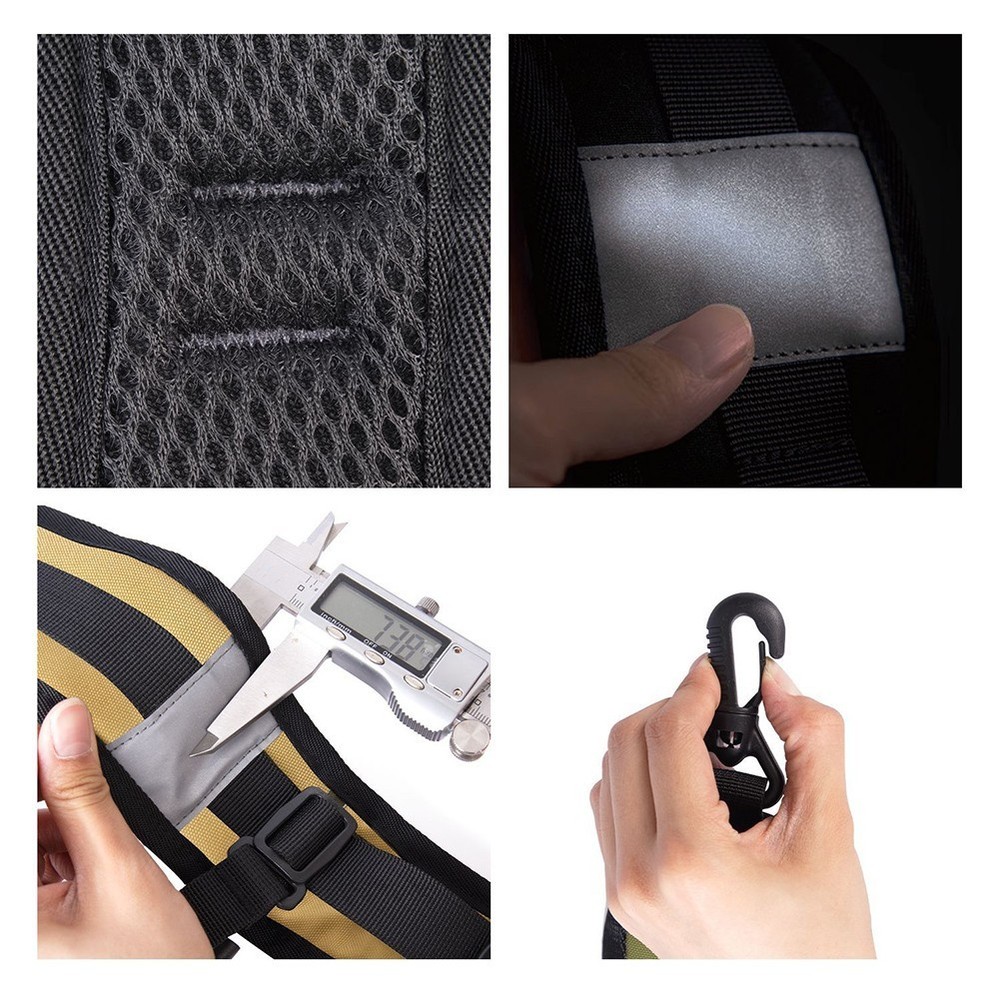 Adjustable For Backpack Shoulder Strap with Chest Strap for Enhanced Fit