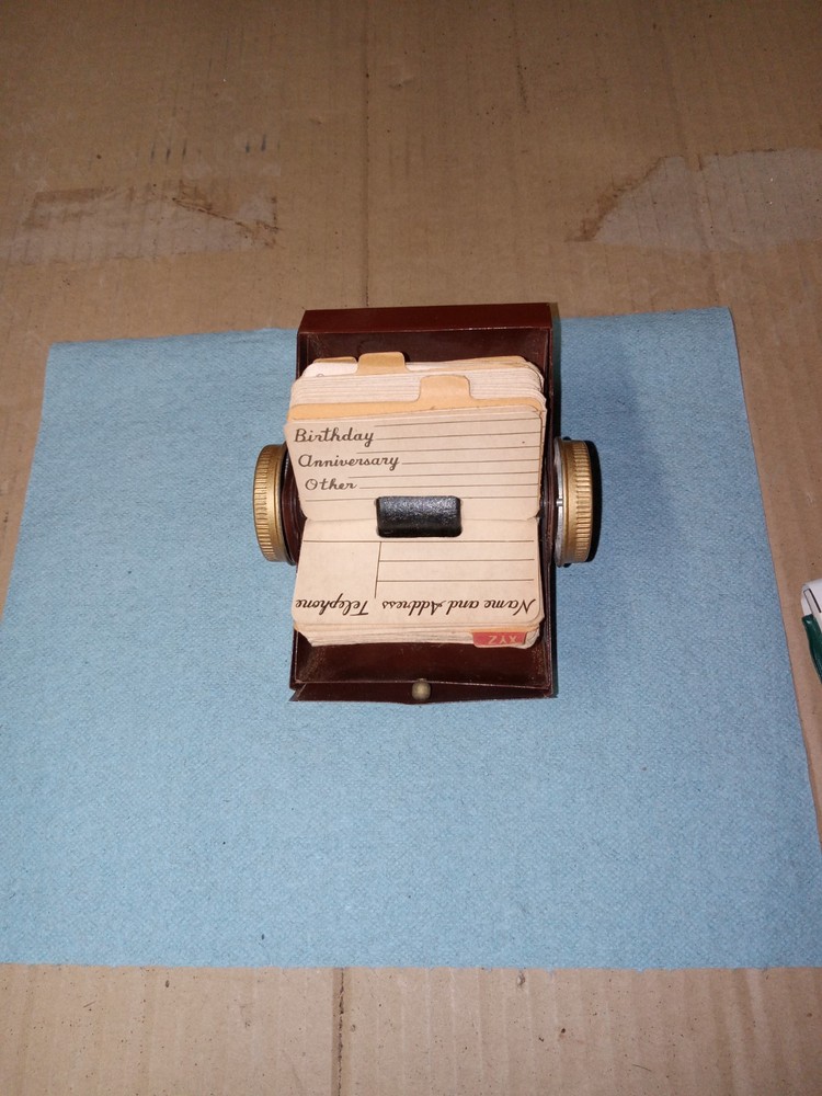 Vintage Metal Round Top Rotary File