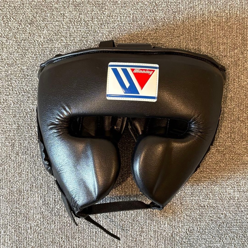 Winning L Black Headgear Full Face Type Used