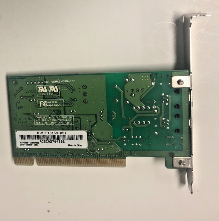 MDP7800-U Lucent Technologies 56k Modem Card