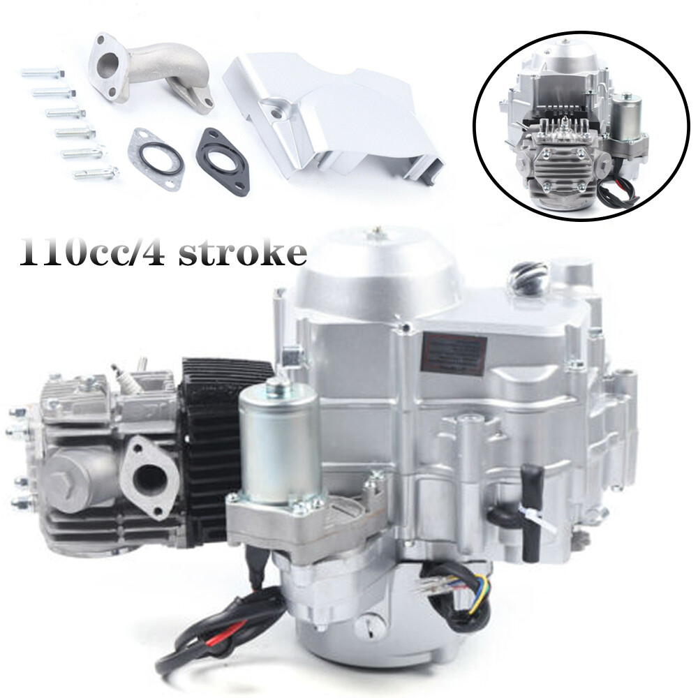 110cc 4-Stroke Engine Automatic Transmission For ATVs GO Karts Electric Starter