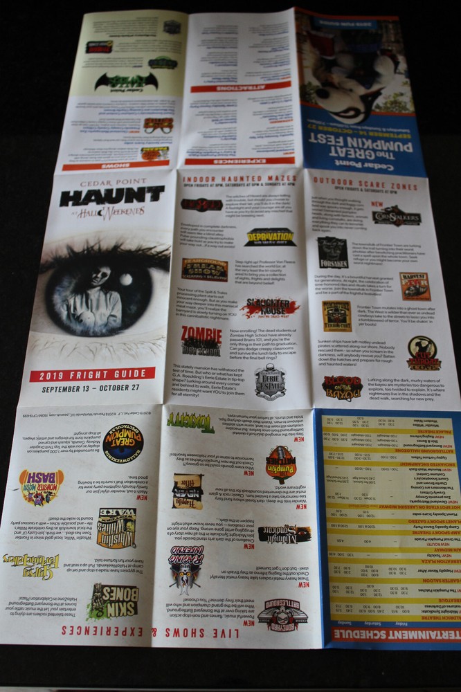 Cedar Point Park Map/Brochure