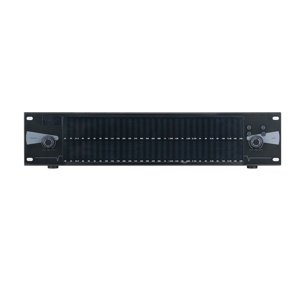 Pro Graphic Equalizer Digital Equalizer Dual 31-Band Spectrum Display US Plugen