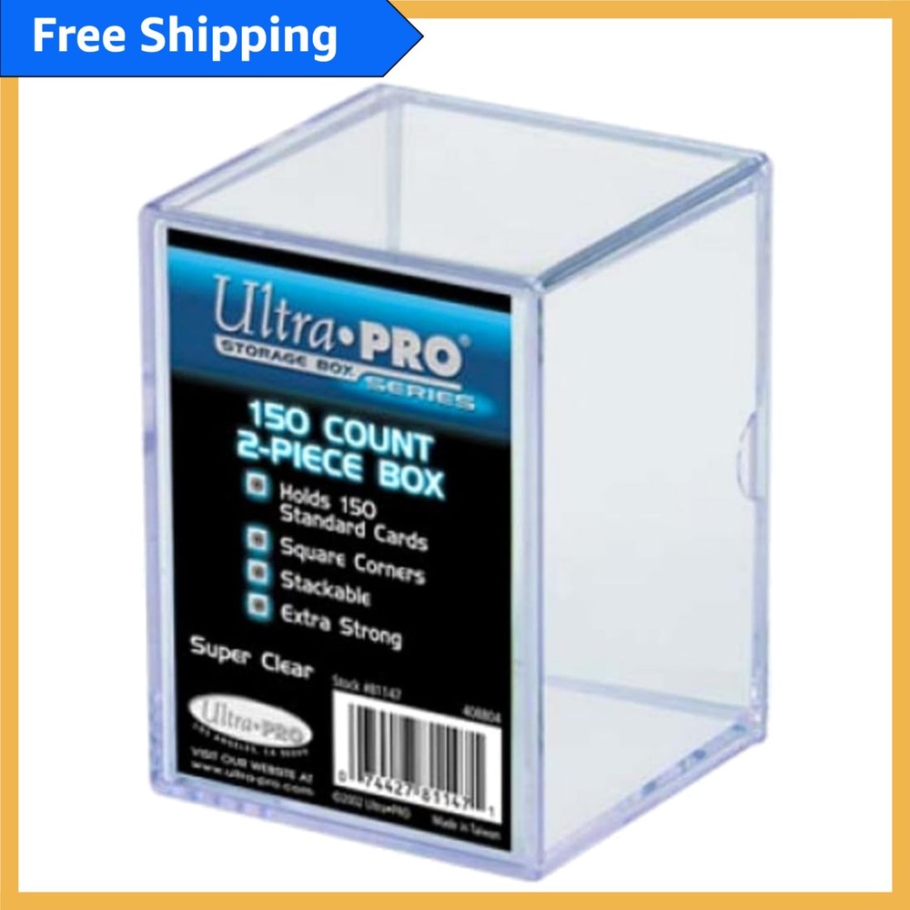 Stackable Card Storage Box - Protect and Organize 150 Trading Cards Safely