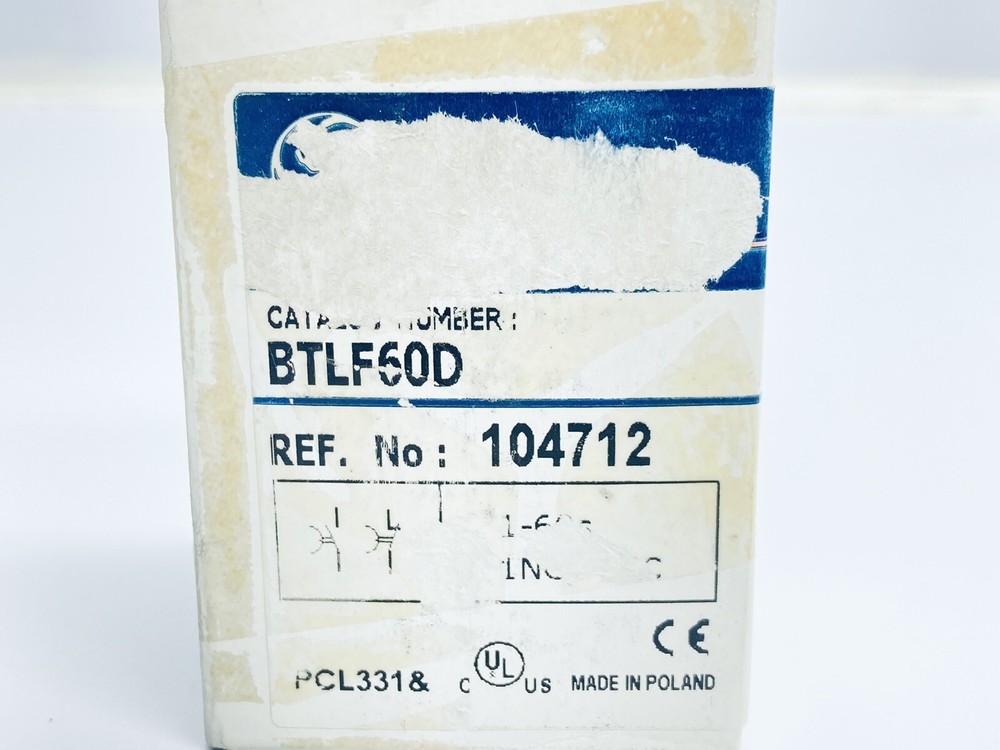 UNUSED GE BTLF60D PNUEMATIC DELAY TIMER MODULE BLOCK 1-60SEC