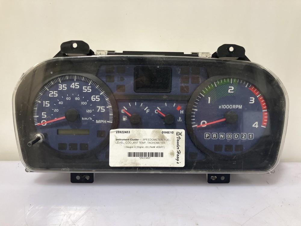 Hino 268 Speedometer Instrument Cluster - Used
