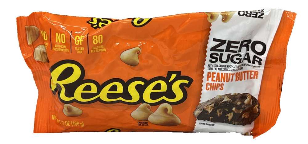 Reese's Zero Sugar Peanut Butter Chips 7 oz Reeses