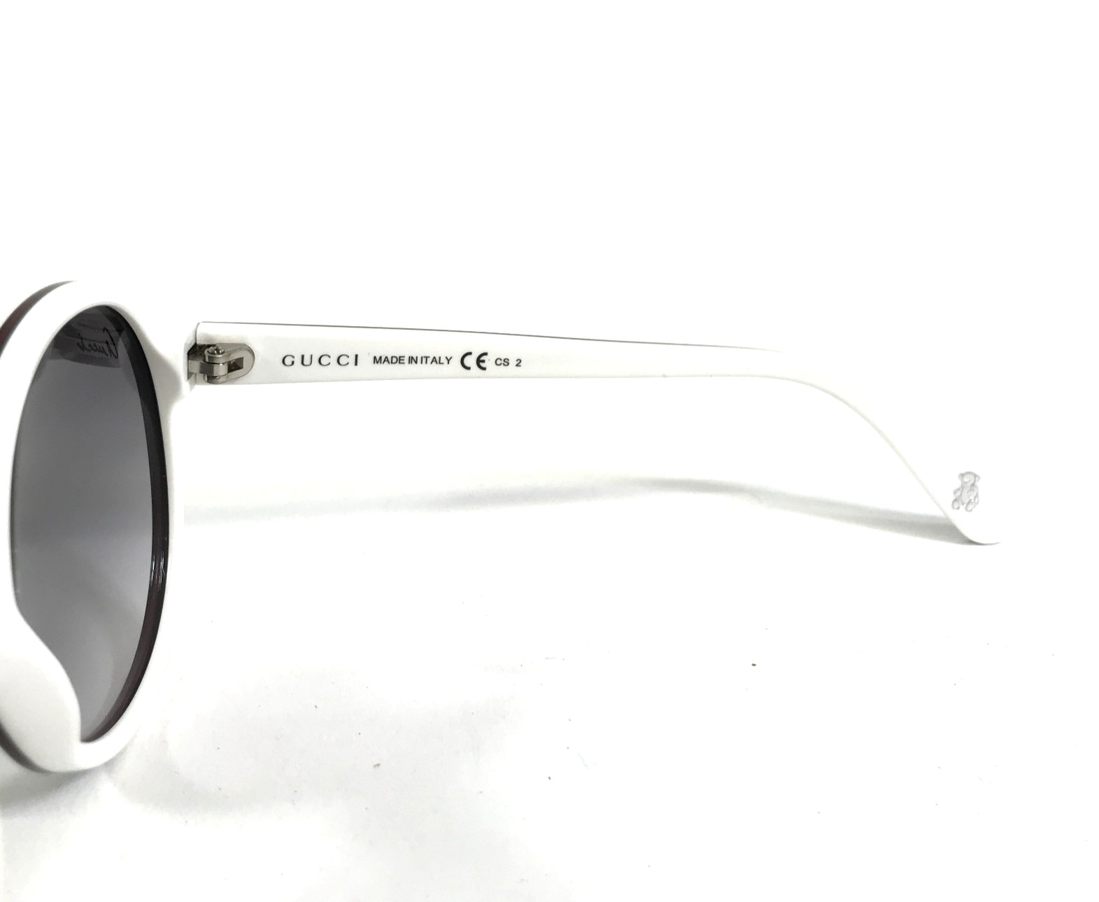 Gucci Kids Sunglasses GG5001/C/S IQLBD Black White Round Frames with Gray Lenses