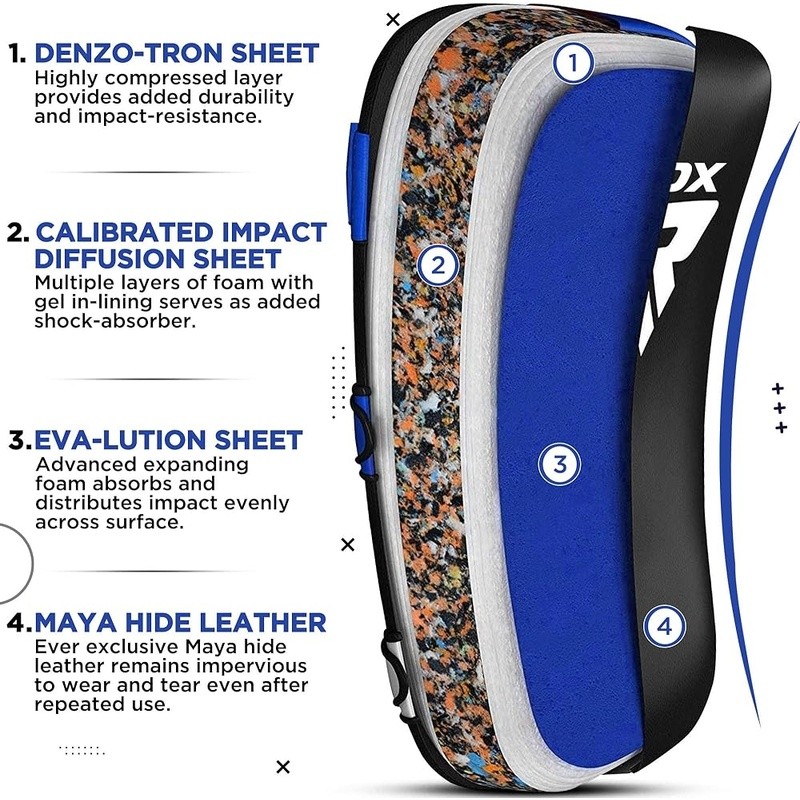 Muay Thai Strike Pads Training Reflex Agility Impact Absorbent Durable New